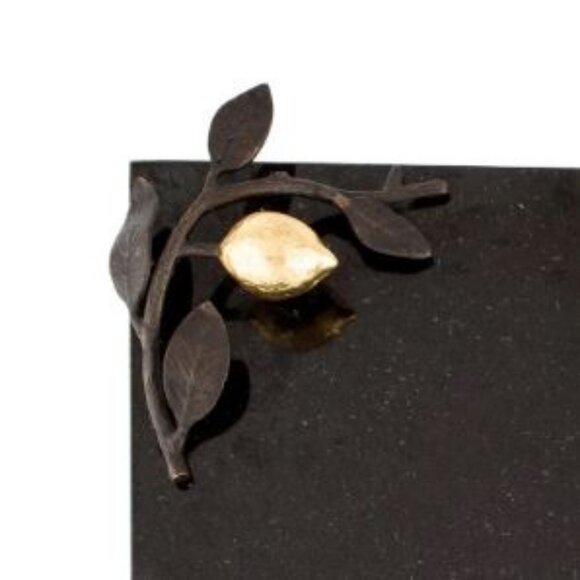 *NIB* MICHAEL ARAM LEMONWOOD Granite Cheese Board Serving Tray w/ Knife/Spreader - Picture 3 of 8